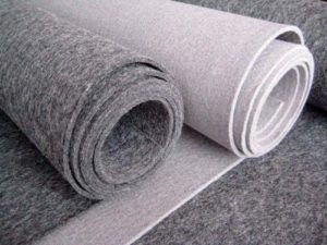 Feutre pressé à chaud