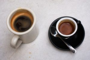 Americano et expresso