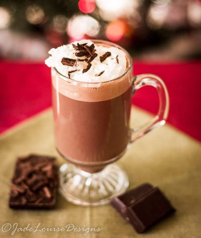 Chocolat chaud avec mousse