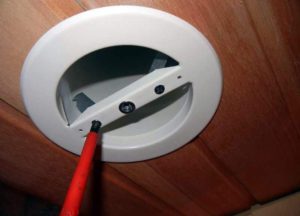 Installation d'un anémostat