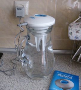 Ionisation de l'eau avec de l'argent