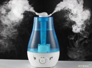 Humidificateur avec de l'eau