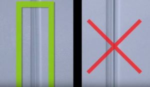 La porte du réfrigérateur n'est pas bien ajustée