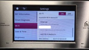Wifi dans le réfrigérateur