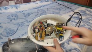 Humidificateur démonté