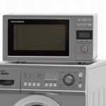 micro onde sur lave linge