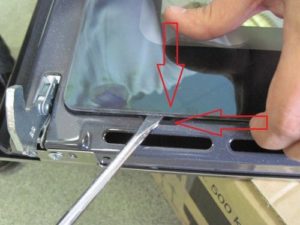 Retirer le vieux verre