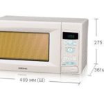 dimensions du micro-ondes