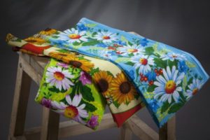 Torchons de cuisine gaufrés