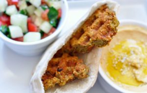 Plats dans un gaufrier