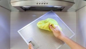 Lavage de la grille du capot