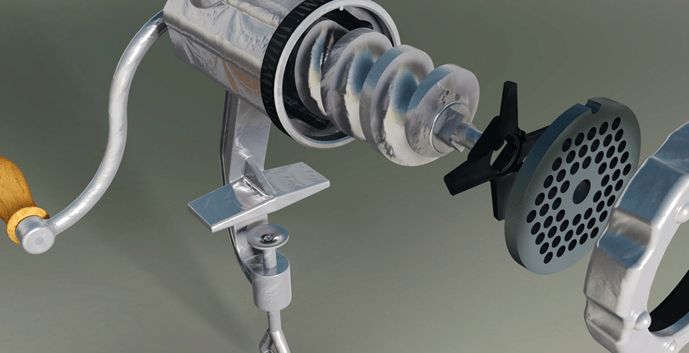 Pourquoi le hachoir à viande est-il devenu sombre ?