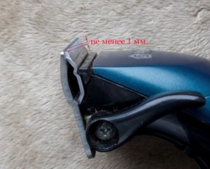 Mise en place de la tondeuse à cheveux