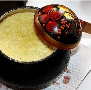 Bouillie de millet du four.