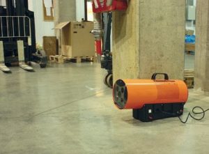 Pistolet thermique dans la cave