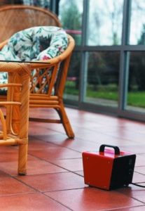 Pistolet thermique dans l'appartement