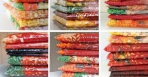 Congeler des légumes dans des sacs