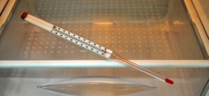 Thermomètre au congélateur