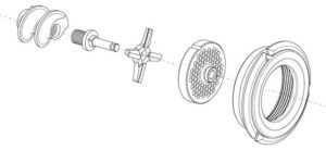 Modèle d'assemblage de hachoir à viande - 2