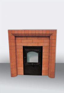 Portail pour poêle de sauna en brique
