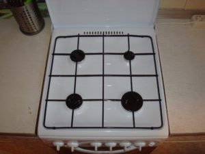 Profondeur de la cuisinière à gaz