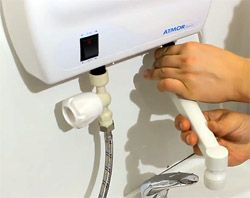 raccordement d'un chauffe-eau instantané