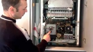 une chaudière à gaz