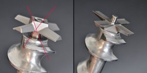 couteau sur tarière