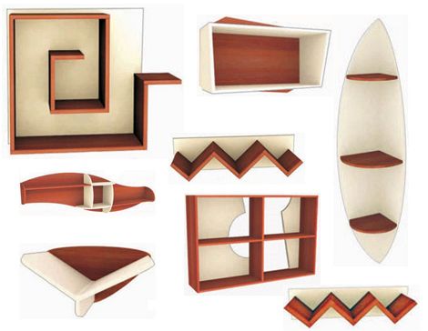 Panneau de particules pour étagères dans le placard.