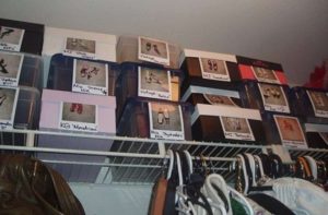 Où ranger les chaussures dans le placard.