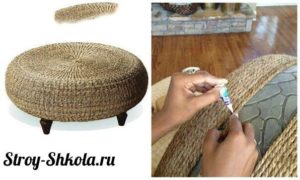 Instructions pour créer un pouf à partir d'un pneu