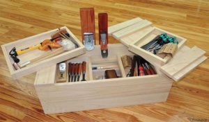 Outils pour fabriquer une armoire.