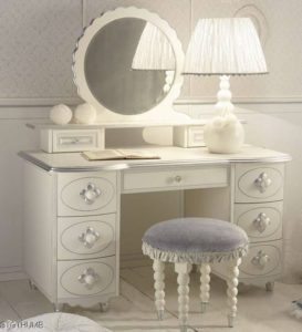 Table de dames avec miroir 