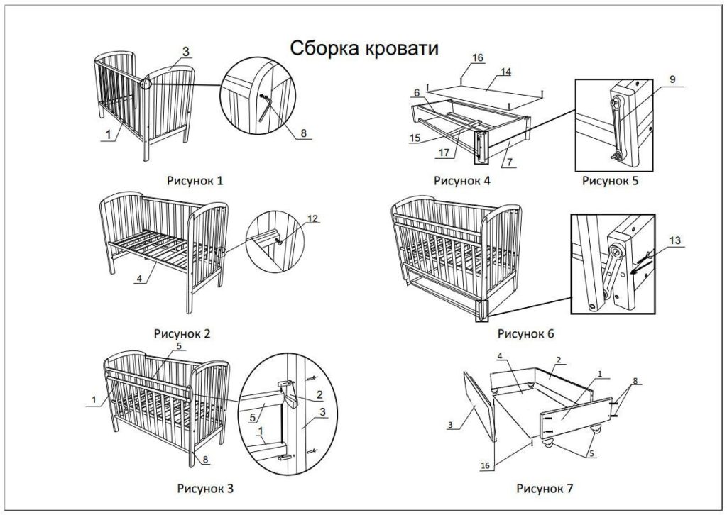 How to assemble a children's bed: with a pendulum mechanism, a ...