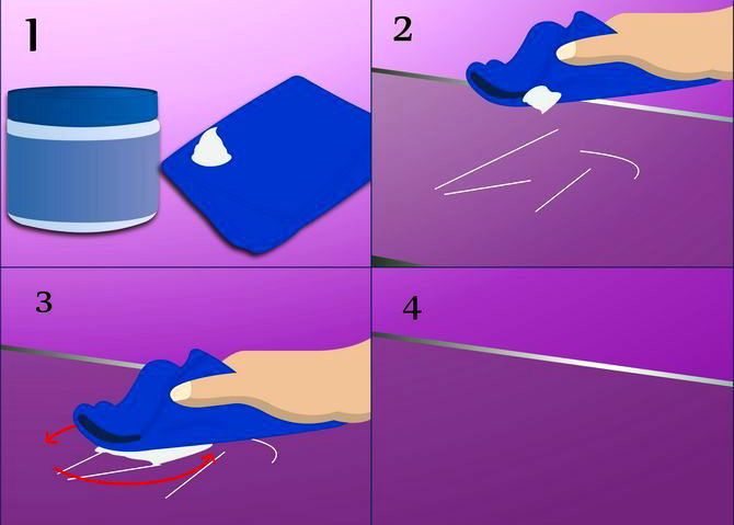 Comment supprimer les rayures d'un miroir.