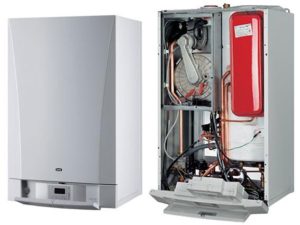 Conception de chaudière à parapet. 