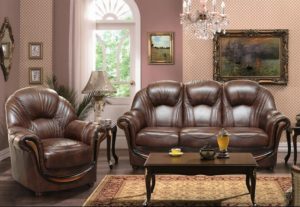 Fauteuil canapé en cuir