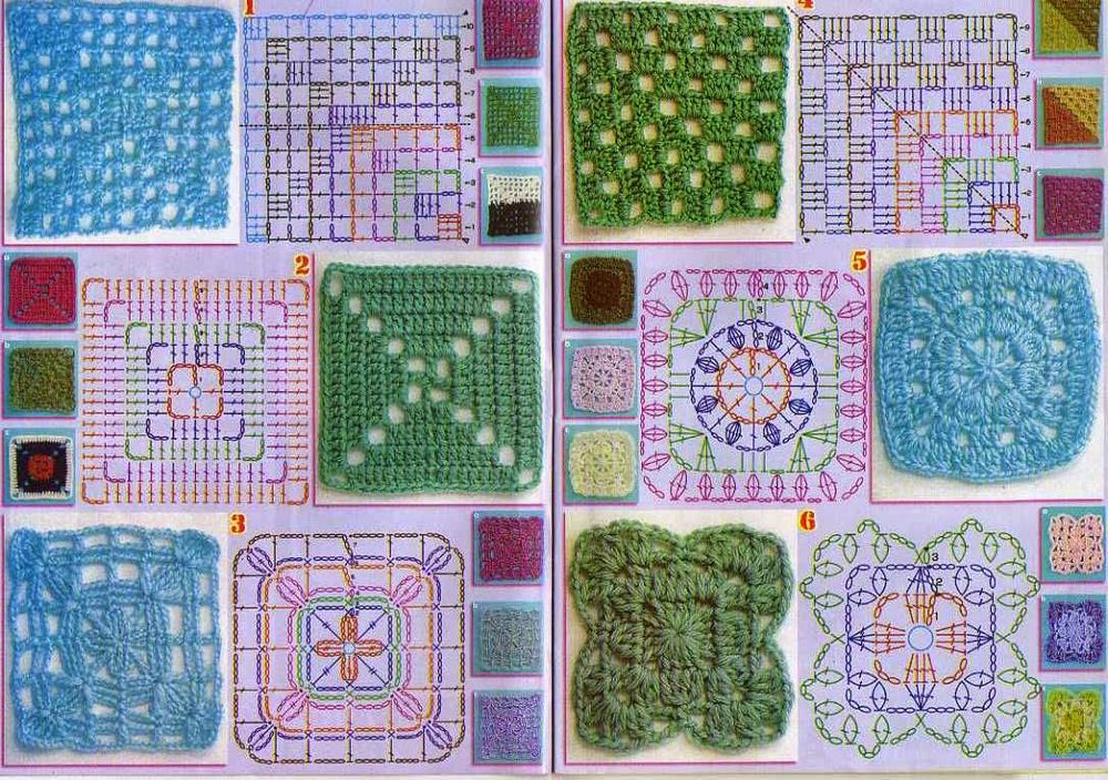 Carrés pour une chaise.