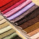 Tissus d'ameublement pour canapés.