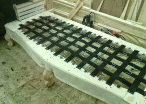 Serpent de printemps dans le canapé.