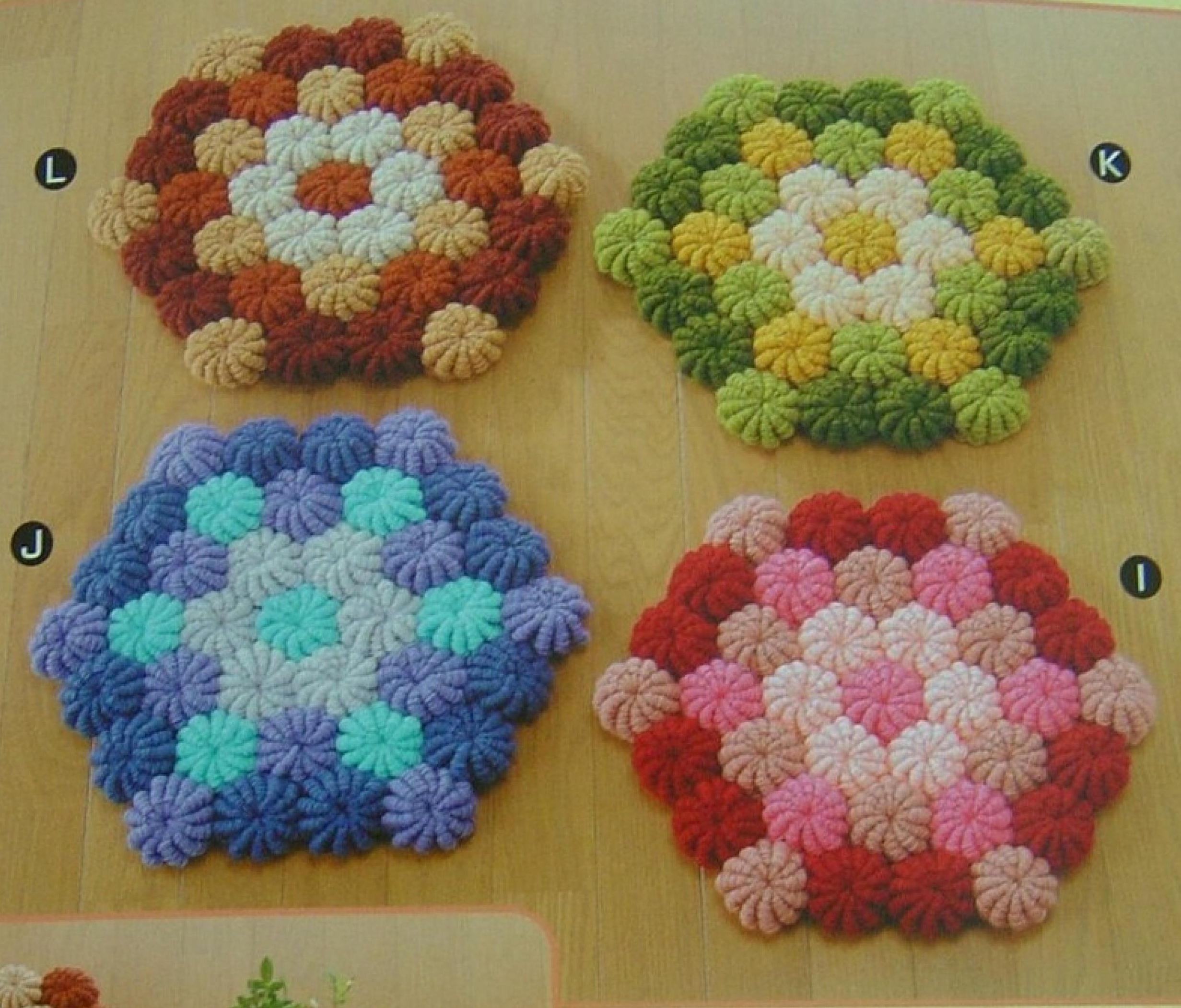 Tricot pour une chaise hexagonale.