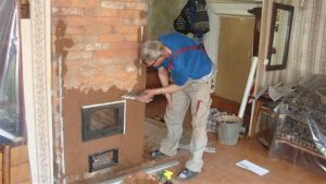 Argile réfractaire pour le poêle.