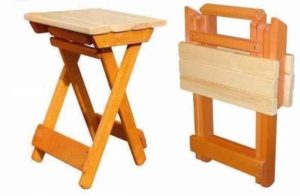 Tabouret pliant DIY.