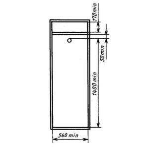 Hauteur standard d'une tringle dans un placard
