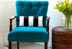 Tissu avec réserve pour chaise