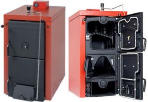 Chaudière à combustible solide.