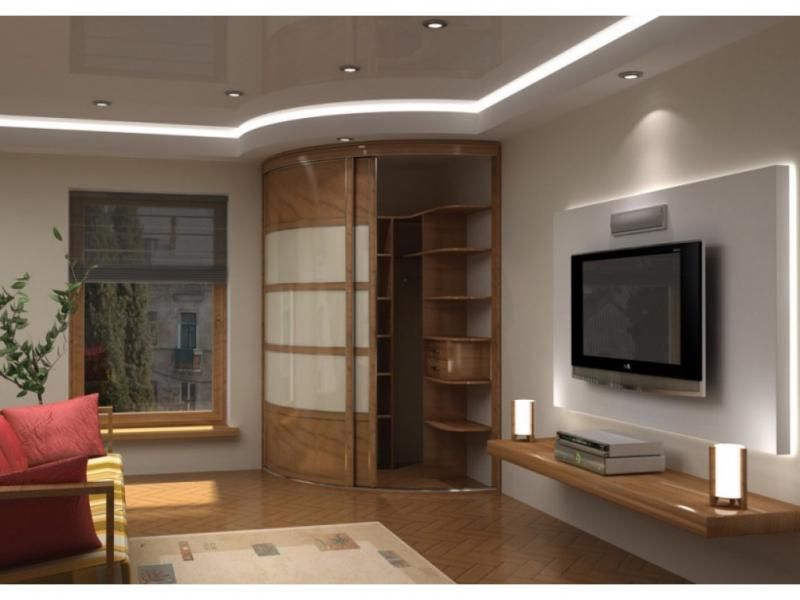 Armoire d'angle DIY en plaques de plâtre.