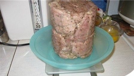 Jambon d'une jambonnière.