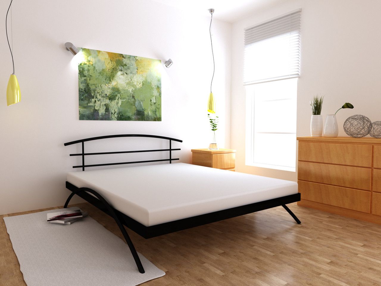 Cadre de lit inhabituel.