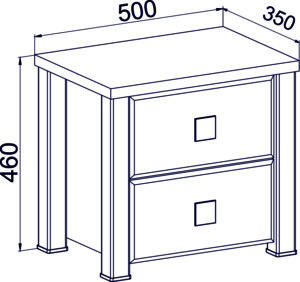 Hauteur de la table de chevet dans la chambre